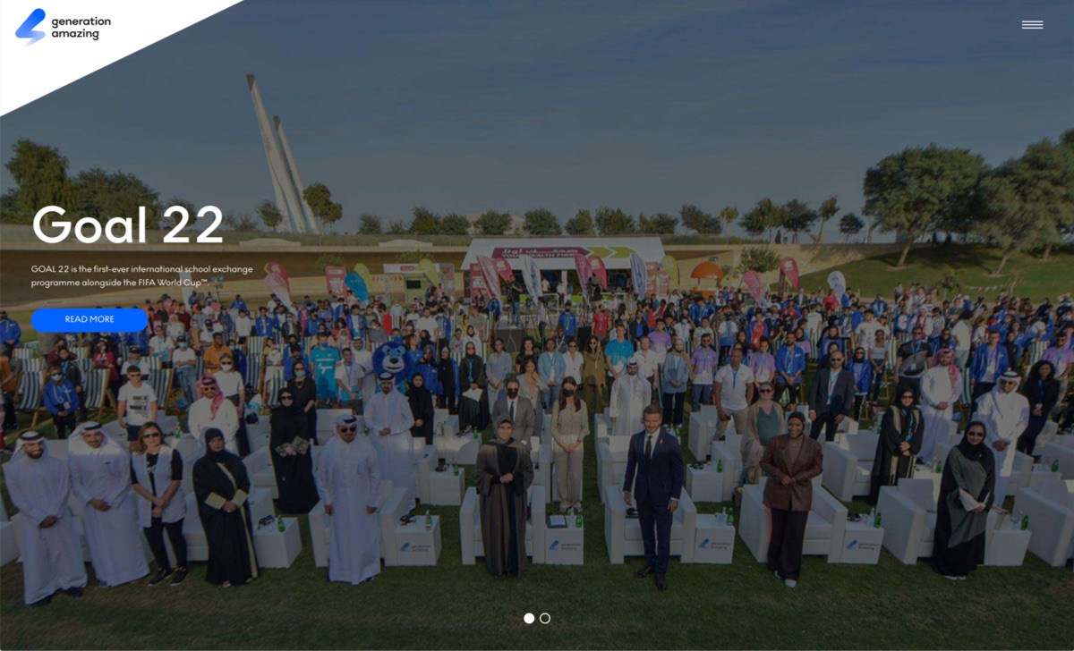 Generation Amazing Website home page