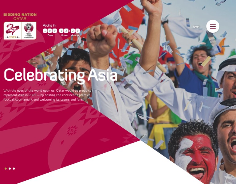 Qatar Bid 2027 Stadiums Page